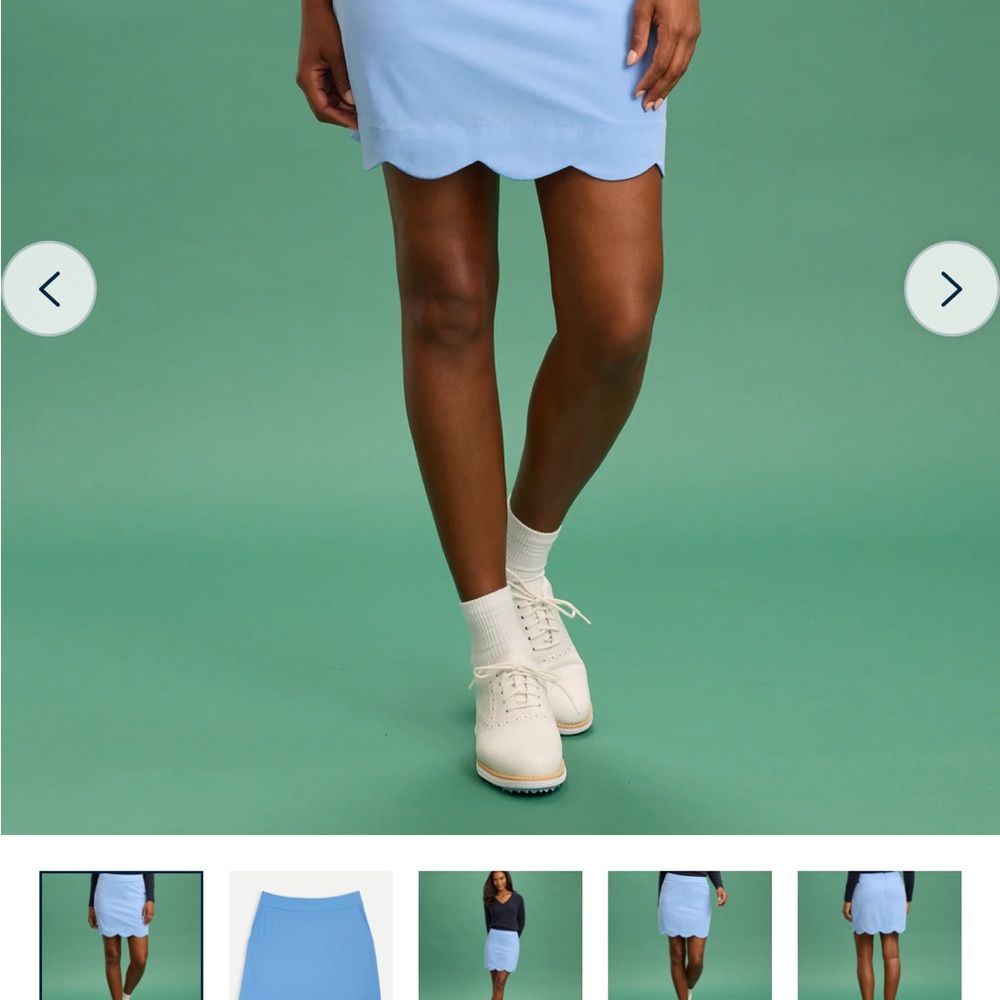 Renwick scallop hem skort